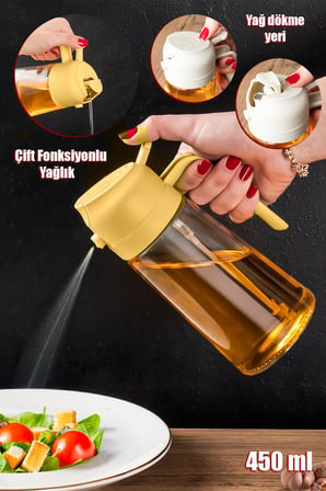 porsima 2086-2 cam sprey-fısfıs yağdanlık limon sirke sos airfryer püskürtmeli  yağlık( 2 adet)