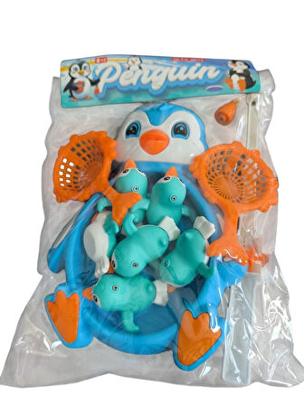 10 Parça Havuzlu Mıknatıslı Penguenler Olta Seti 0489