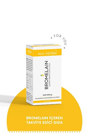 Mia Herba Bromelain 60 Kapsül