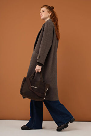 Kolu Apolet Detaylı Kaban Kahve