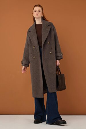 Kolu Apolet Detaylı Kaban Kahve