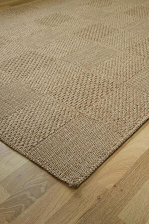 Simerev Halı Bohem Dokuma Örme Modern Jüt Hasır Kaymaz Taban Yıkanabilir Antialerjik Yolluk Kilim