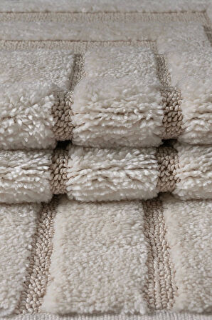 Bukle Dokuma Yumuşak Halı Salon Oturma Odası Mutfak Yatak Odası Yolluk Kilim Krem Bej