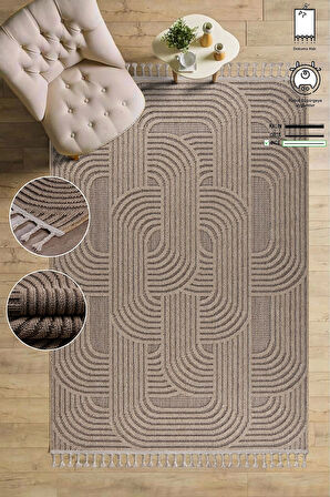 Bukle Dokuma İnce Saçaklı Salon Mutfak Oturma Odası halısı Yoluk Antre Çocuk Yatak Odası Kilim Halı