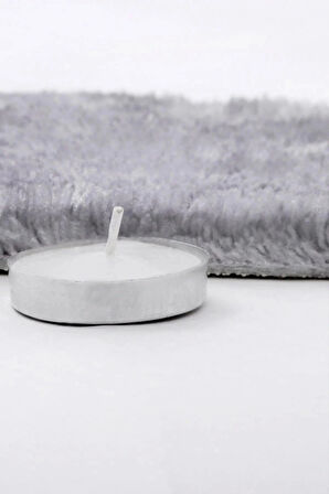 Gri Post Peluş Tavşan Tüyü Kaymaz Taban Makinede Yıkanabilir Toz Vermez Halı Yolluk Kilim