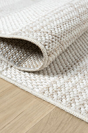 Krem Bej Yumuşak Bukleli Dokuma Halı Bukle Kilim Salon Mutfak Koridor Yolluk Dokuma Makine Halısı