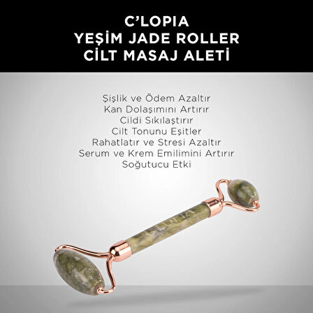 C'LOPIA Yeşim Jade Roller Cilt Masaj Aleti