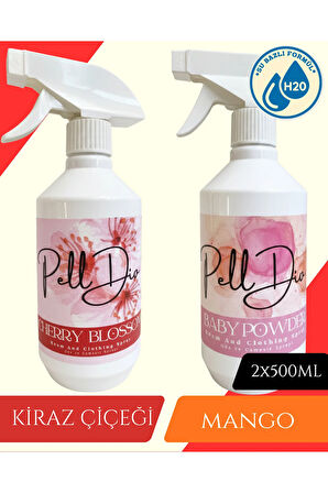 Kiraz Çiçeği ve Bebek Pudrası 2'li Set Oda ve Çamaşır Spreyi 2x500ml