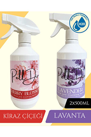 Kiraz Çiçeği ve Lavanta 2'li Set Oda ve Çamaşır Spreyi 2x500ml