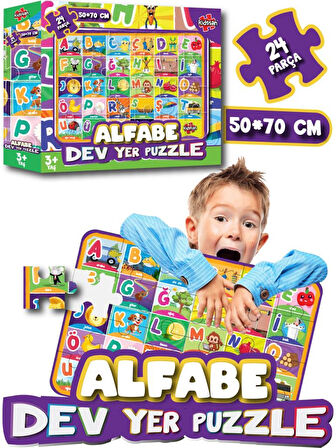 Kidsan Alfabe Dev Yer Puzzle