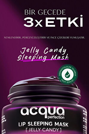 Lip Sleeping Mask Jelly Candy | Onarıcı & Canlandırıcı Dudak Maskesi | Pürüzsüzleştirici