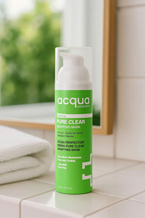 Acqua Perfection Derma Pure | Arındırıcı ve Gözenek Sıkılaştırıcı  Siyah Nokta Akne Soyulabilir Yüz Maskesi 70 ml