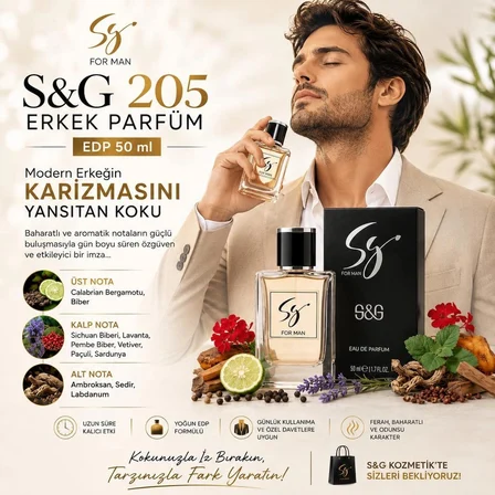 S&G 205 EDP ERKEK PARFÜM 50 ML