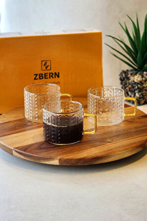 6'LI DESENLİ KUPA -150 ML