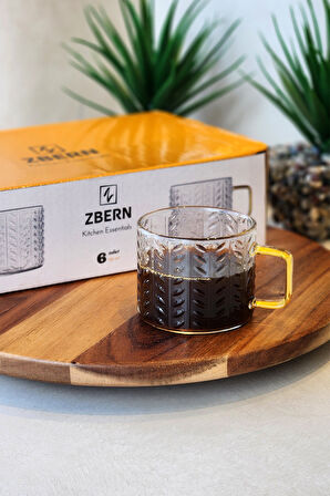 6'LI DESENLİ KUPA -150 ML