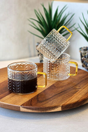 6'LI DESENLİ KUPA -150 ML