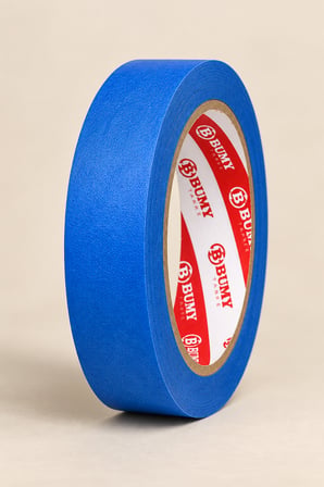Bumy Mavi Maskeleme Bandı 48 mm x 30 Metre Marin Boya Bantı Isıya Dayanıklı Bant Kağıt Bantları