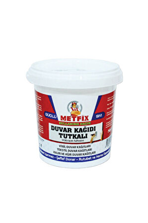 METFİX OVALİT DUVAR KAĞIDI YAPIŞTIRICISI - SIVI 1 KG - ŞEFFAF DONAR