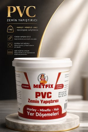 PVC Zemin Yapıştırıcı 1 KG Marley Mineflo Halı Yer Döşeme Yapıştırıcısı Premium Güçlü