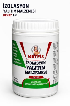 (BEYAZ) 1 KG İzolasyon Yalıtım Malzemesi Su Geçirmez Sıvı İzolasyon Kaplaması