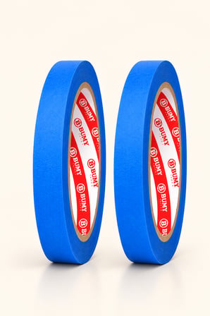 (2 Adet) Mavi Maskeleme Bandı 24 mm x 30 Metre Marin Boya Bantı Isıya Dayanıklı Bant Kağıt Bantları