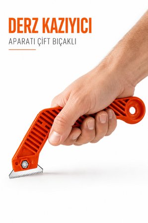 Derz Kazıyıcısı Çift Bıçaklı Fayans Arası Beyaz Hazır Dolgusu Temizleyici Temizleme Sıyırıcı Aparatı