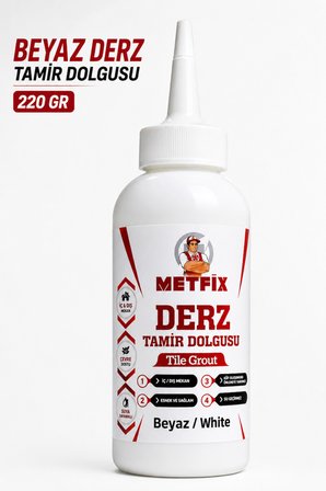 (2 ADET BEYAZ) Hazır Derz Arası Tamir Dolgusu 220 Gr Fayans Seramik Mermer Yenileyici Yenileme