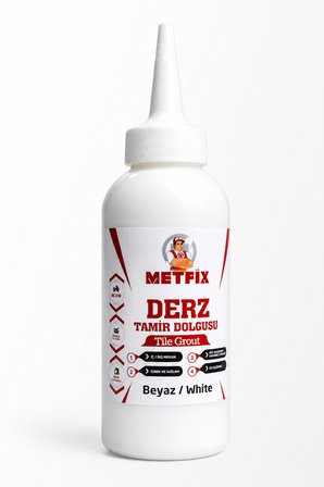 (2 ADET BEYAZ) Hazır Derz Arası Tamir Dolgusu 220 Gr Fayans Seramik Mermer Yenileyici Yenileme