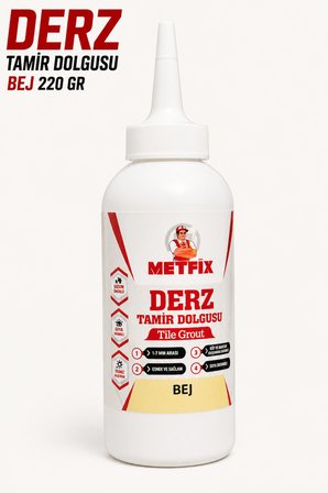 (2 ADET) BEJ Renk Hazır Derz Arası Tamir Dolgusu 220 Gr Fayans Seramik Mermer Yenileyici Yenileme