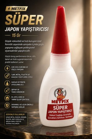 2 ADET Süper GÜÇLÜ Japon Yapıştırıcısı 15 Gr Şeffaf Hızlı Kuruyan Çabuk Donar Çok Amaçlı Yapıştırıcı