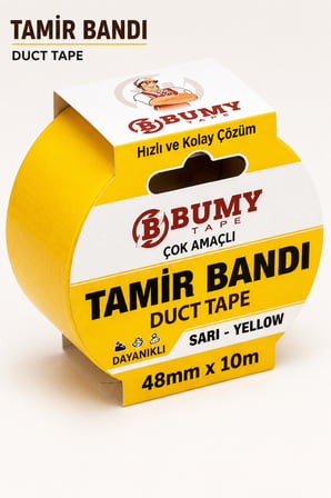 (SARI) Çok Amaçlı Tamir İzolasyon Bandı 48 Mm X 10 METRE Su Geçirmez Sızdırmaz Takviye Bantı Bantları