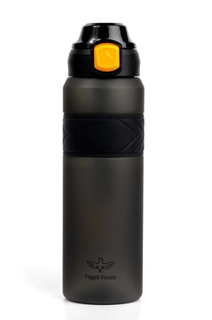 Çift Kapaklı Black Tourmaline Matte 1000 ml Tritan Su Matarası