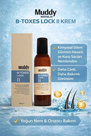 MUDDY B-TOXES LOCK II 190 ml. DURULANMAYAN SAÇ BAKIM SÜTÜ