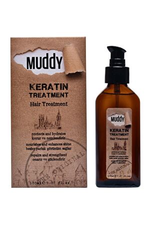 MUDDY KERATIN TREATMENT OIL 100 ml. DURULANMAYAN KERATİN YAĞI