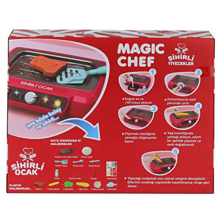 2A550 Magic Chef Barbekü Ocak Seti -Limon Oyuncak