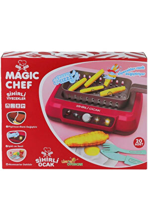 MAGIC CHEF BARBEKÜ SİHİRLİ OCAK Pişirince Renk Değiştiren Yiyecekler 