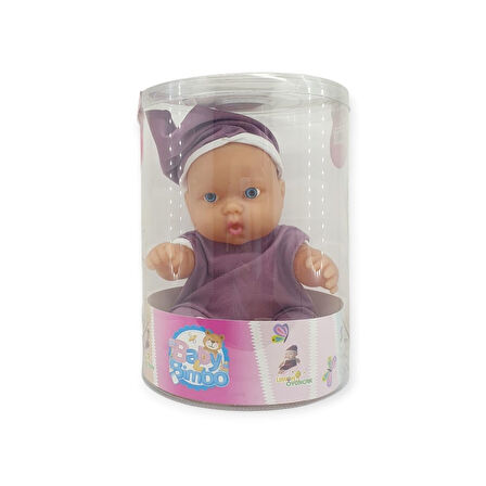 Kıyafetli Et Bebek 35 cm - LMN208 - Mor
