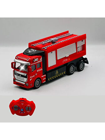 Pilli Kumandalı Oyuncak İtfaiye Kamyonu 