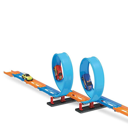 34 Parça Çek Bırak Araba Oyuncak Yarış Seti 