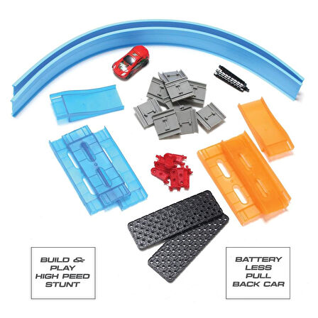 34 Parça Çek Bırak Araba Oyuncak Yarış Seti 