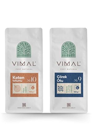 Vimal avantajlı 2'li paket Keten Tohumu 1000 gr ve Çörekotu 1000 gr