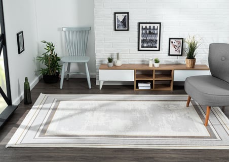 Trend Tr003s Bej Akrilik Pamuk Modern Yumuşak Mutfak Yatak Odası Salon Oturma Odası Halısı