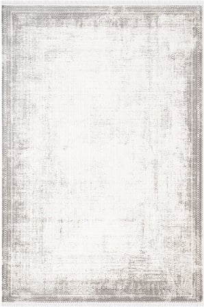 Etro ET012G Krem Modern Çerçeveli Desen Parlak Ağır Yüksek Sıklıkta Salon Halısı İpek Serisi