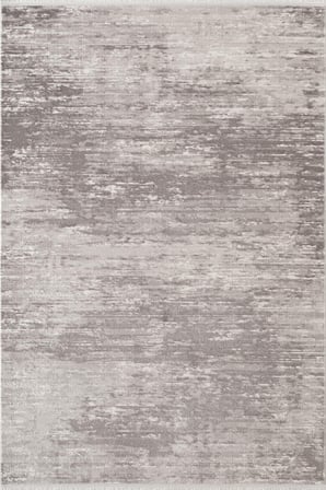 Leon LN001Z Gri Halı Modern Desen Pamuk Taban Akrilik Tozuaz Salon Yatak Odası Koridor Halısı