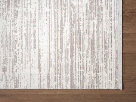 Fresco FC006G Gri Halı Modern Desen 100 Tarak Viskon Parlak Yumuşak İpek Serisi