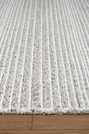 Decor DC003G Gri Doğal Kalın Kilim Kenar Saçaklı Üst Sınıf Kalite Karmen Halı İpek Serisi