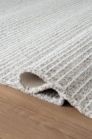 Decor DC003G Gri Doğal Kalın Kilim Kenar Saçaklı Üst Sınıf Kalite Karmen Halı İpek Serisi