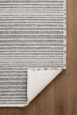 Decor DC005Z Gri Doğal Kalın Kilim Kenar Saçaklı Üst Sınıf Kalite Karmen Halı İpek Serisi