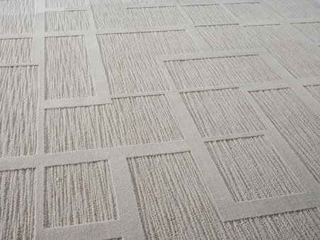 Sümer Sm015g Gri Rengi Halı Çizgi Desenli Dekoratif Modern Antialerjik Salon Mutfak Halısı