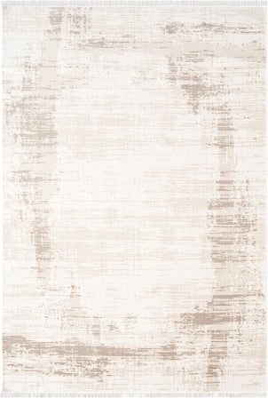 Etro ET006B Krem Modern Desenli Parlak Ağır Yüksek Sıklıkta Salon Halısı İpek Serisi